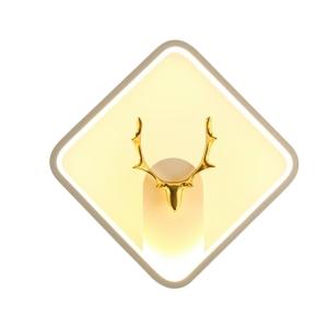 Lampa  dormitor LuminiLux, Alb, 30*25 cm, Metal+Acril, LED